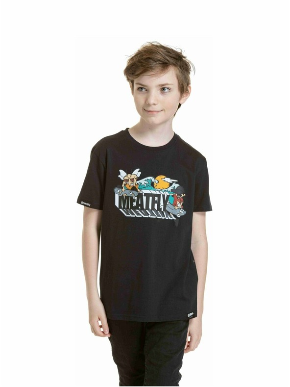 Meatfly Meatfly tricou pentru copii Skejters Black | Negru