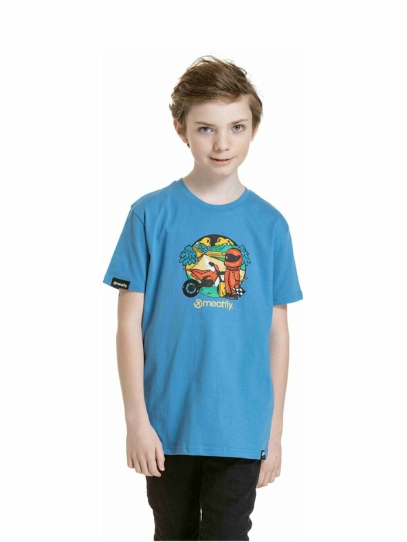 Meatfly Meatfly tricou pentru copii Moto Blue | Albastru