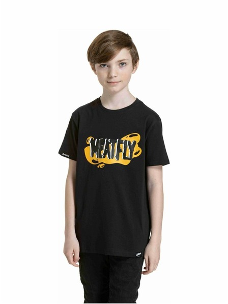 Meatfly Meatfly tricou pentru copii Fleck Black
