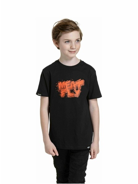 Meatfly Meatfly tricou pentru copii Rock Black | Negru