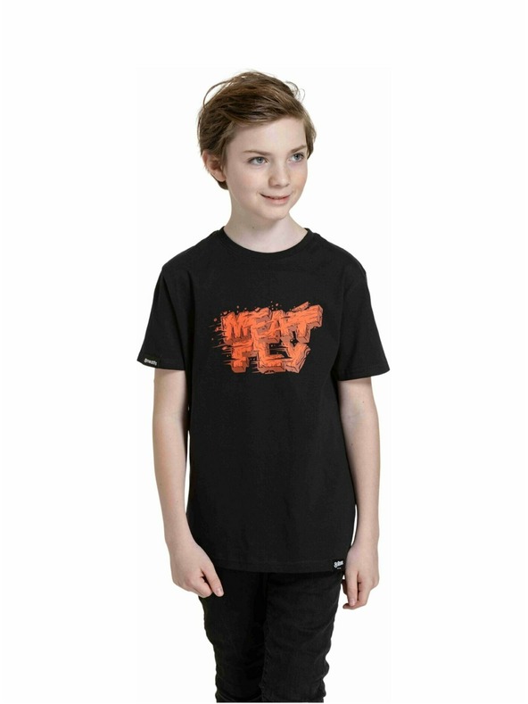 Meatfly Meatfly tricou pentru copii Rock Black | Negru
