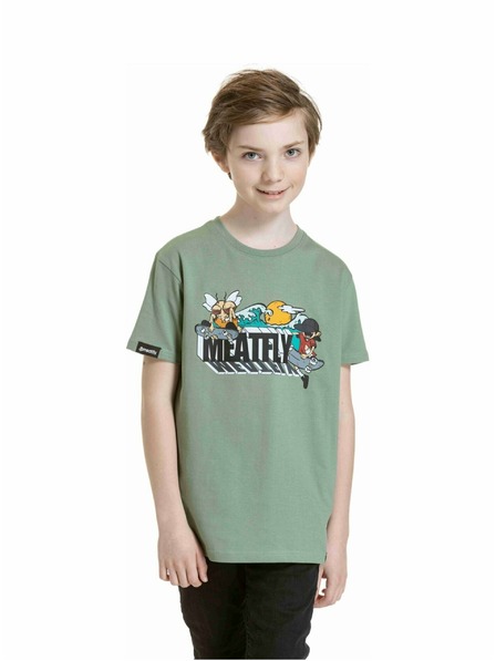 Meatfly Meatfly tricou pentru copii Skejters Olive | Verde