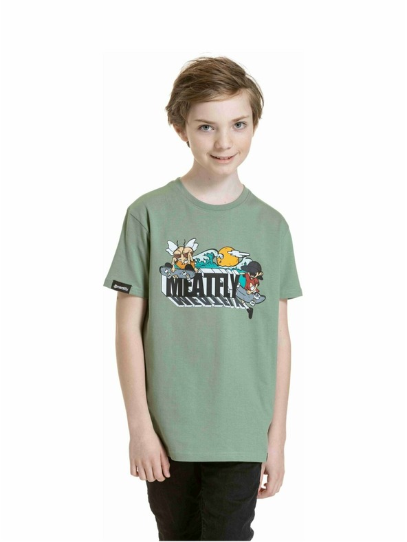 Meatfly Meatfly tricou pentru copii Skejters Olive | Verde