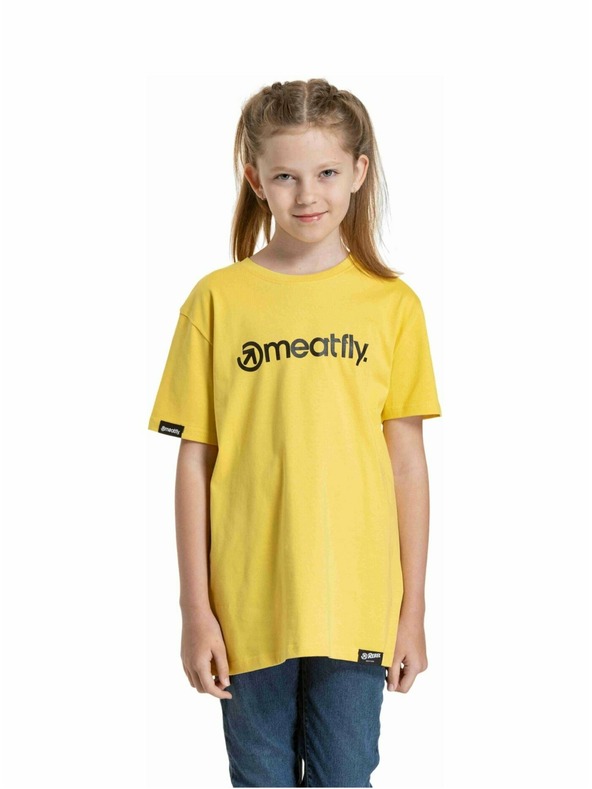 Meatfly Meatfly tricou pentru copii Bart Vanilla | Galben