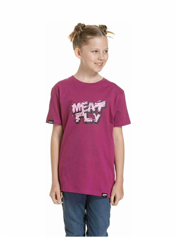 Meatfly Meatfly tricou pentru copii Rock Magenta | Roz