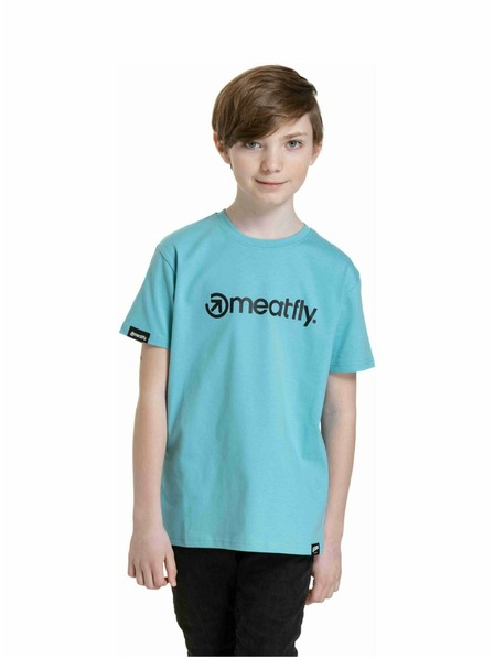 Meatfly Meatfly tricou pentru copii Bart Mint | Albastru