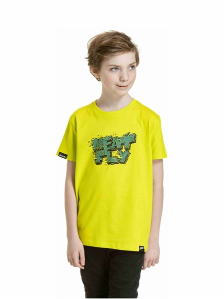 Meatfly Meatfly tricou pentru copii Rock Safety Galben | Galben
