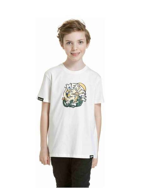 Meatfly Meatfly tricou pentru copii Dino Alb