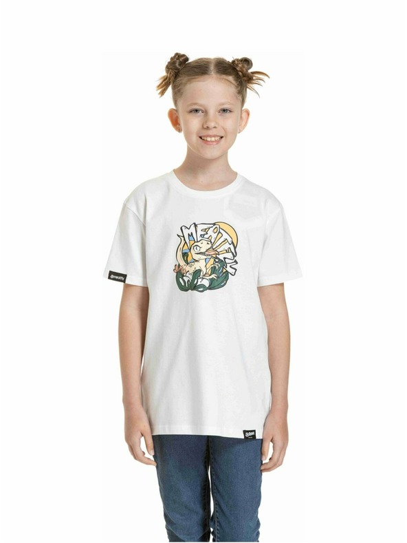 Meatfly Meatfly tricou pentru copii Dino Alb