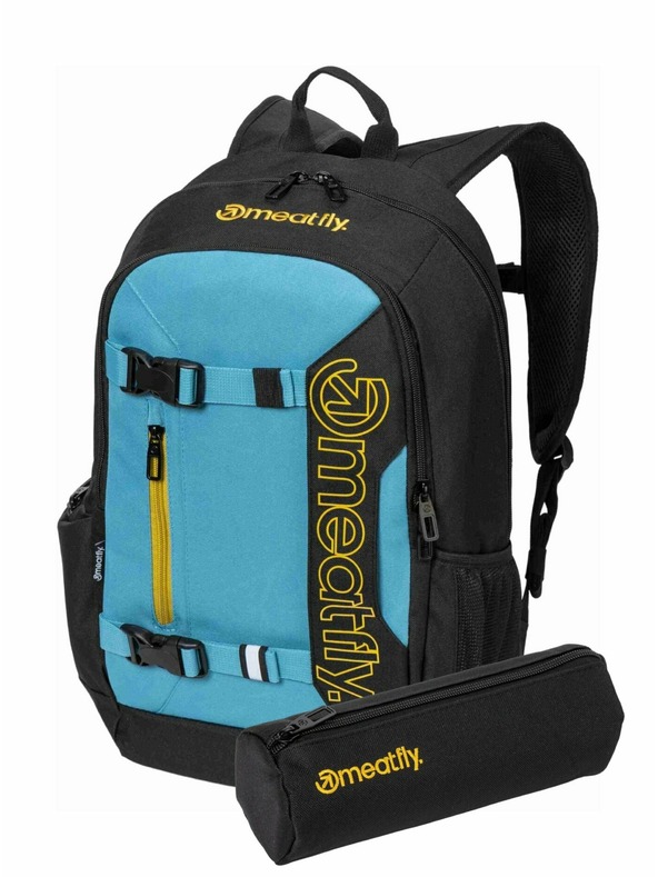 Meatfly Meatfly rucsac Basejumper Sky Blue / Yellow 22 L + PENAR | Volum 22 L