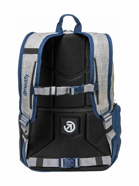 Meatfly Rucsac Meatfly Basejumper Albastru / Gri Melanj 22 L + PENAR | Gri | Volum 22 L