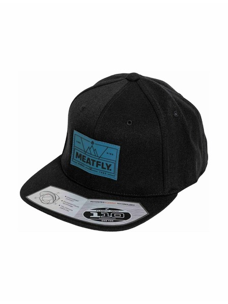 Meatfly Meatfly șapcă Gruman Premium Snapback Live Ride / Negru | Neagră