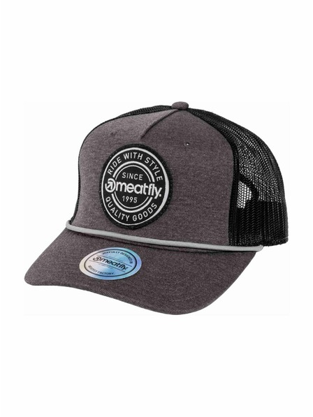 Meatfly Meatfly șapcă Corey Trucker Gri Label | Neagră |