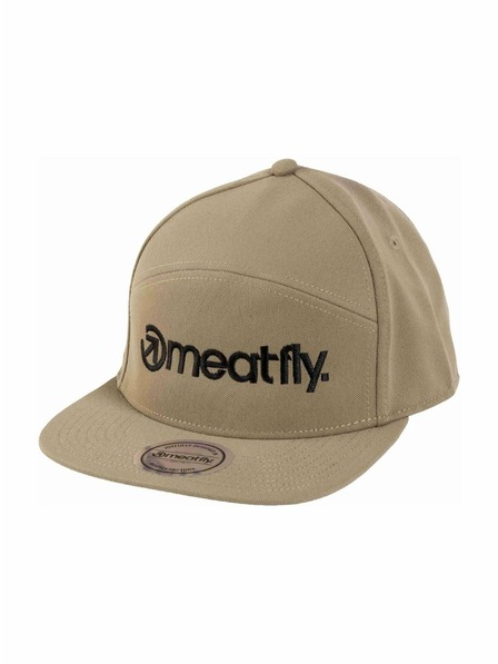 Meatfly Meatfly șapcă Creeper 6 Panou Snapback Măsliniu / Logo Negru | Negru | Mărime