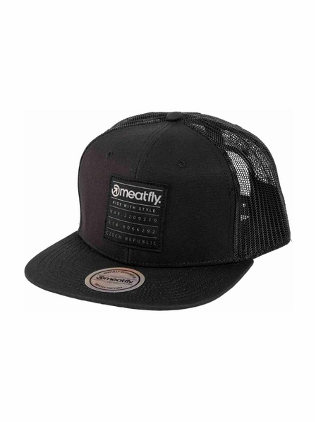 Meatfly Meatfly șapcă Thunderbolt Trucker Negru Pătrat | Negru |