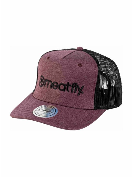 Meatfly Meatfly șapcă Horton Trucker Roșu Vin / Logo Negru | Negru | Mărime