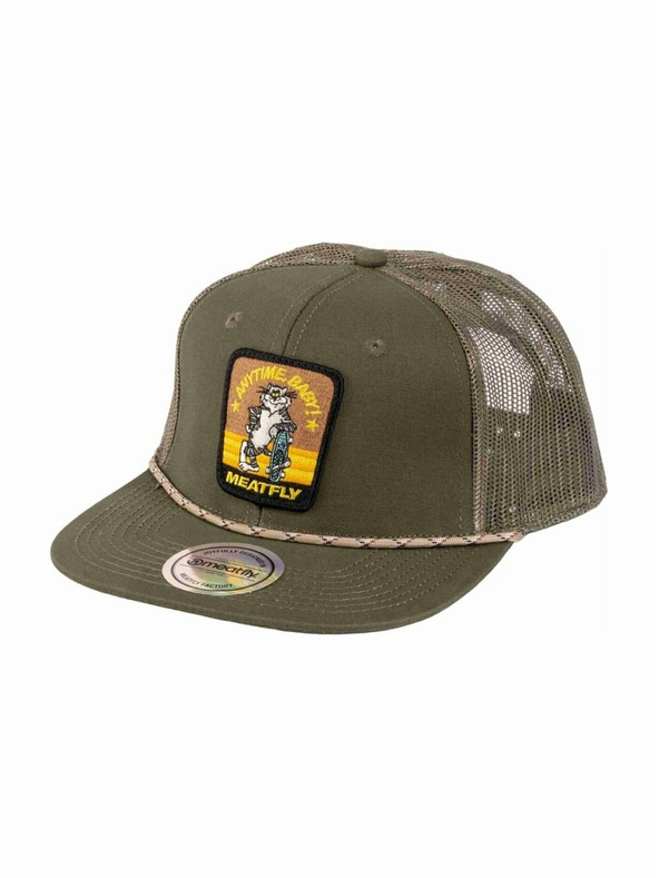 Meatfly Meatfly șapcă Thunderbolt Trucker Măsliniu Tomcat | Verde |