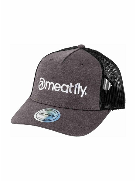 Meatfly Meatfly șapcă Horton Trucker Gri / Logo Alb | Negru | Mărime