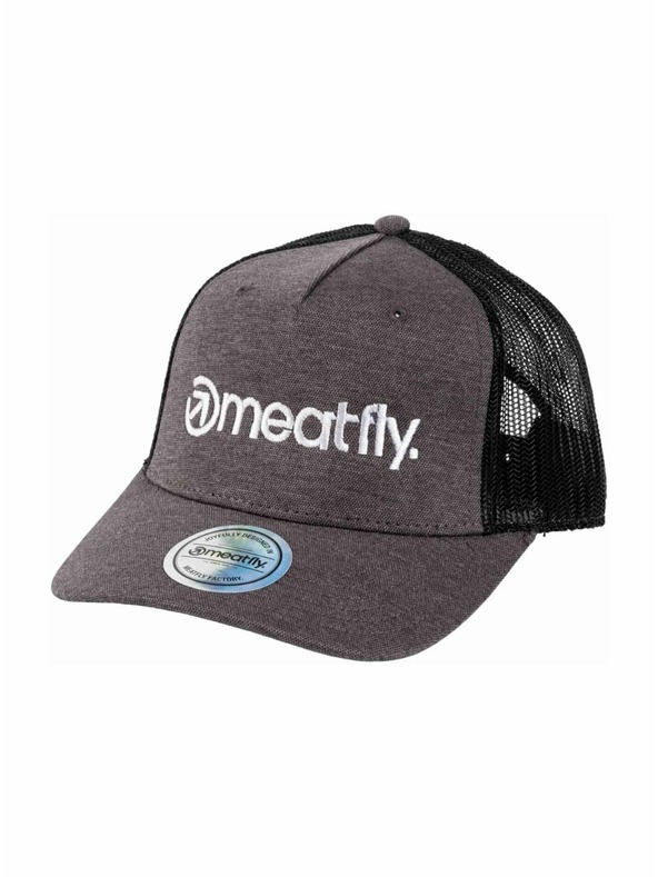 Meatfly Meatfly șapcă Horton Trucker Gri / Logo Alb | Negru | Mărime