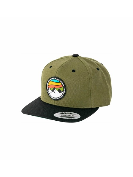 Meatfly Meatfly șapcă Flanker Snapback Munte Roșu/Măsliniu/Negru