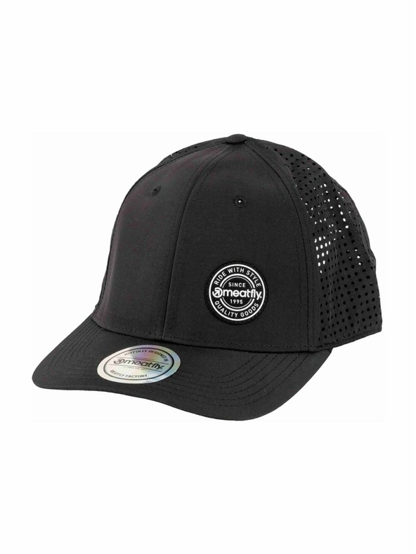 Meatfly Meatfly șapcă Ollie Perfor Cap Negru Rotund | Negru |
