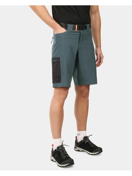 Kilpi Pantaloni scurți outdoor pentru bărbați Kilpi NAVIA-M Verde Închis