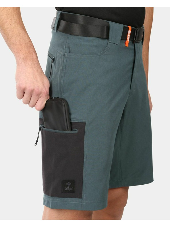 Kilpi Pantaloni scurți outdoor pentru bărbați Kilpi NAVIA-M Verde Închis