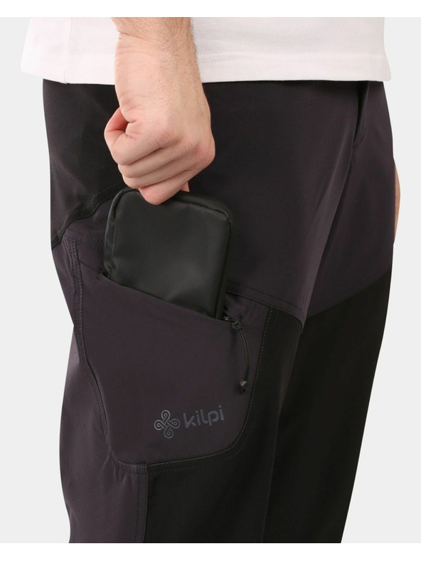 Kilpi Pantaloni outdoor 3/4 pentru bărbați Kilpi OLPRA-M Negru