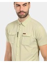 Kilpi Cămașă outdoor pentru bărbați Kilpi BOMBAY-M Bej