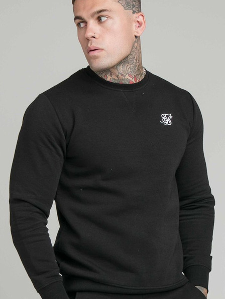 Siksilk Hanorac negru pentru bărbați SikSilk