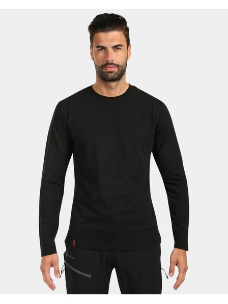 Kilpi Tricou din bumbac cu mânecă lungă pentru bărbați Kilpi PROMOX-M Negru