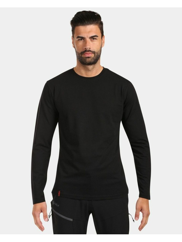 Kilpi Tricou din bumbac cu mânecă lungă pentru bărbați Kilpi PROMOX-M Negru