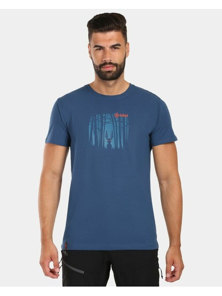Kilpi Tricou din bumbac pentru bărbați Kilpi DISCOVER-M Albastru Închis