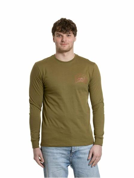 Meatfly Meatfly tricou pentru bărbați cu mânecă lungă Judgement 30 Khaki Green