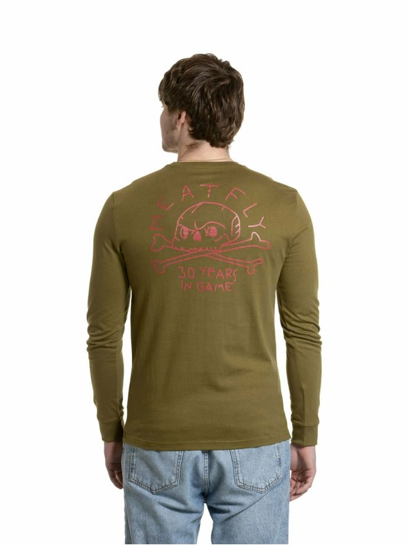 Meatfly Meatfly tricou pentru bărbați cu mânecă lungă Judgement 30 Khaki Green