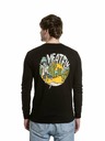 Meatfly Meatfly tricou pentru bărbați cu mânecă lungă Julien Black Skeleton