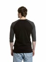Meatfly Meatfly tricou pentru bărbați cu mânecă lungă Reagan Raglan Black