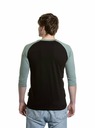 Meatfly Meatfly tricou pentru bărbați cu mânecă lungă Reagan Raglan Dusty Mint / Black