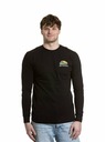 Meatfly Meatfly tricou pentru bărbați cu mânecă lungă Julien Mountains Black