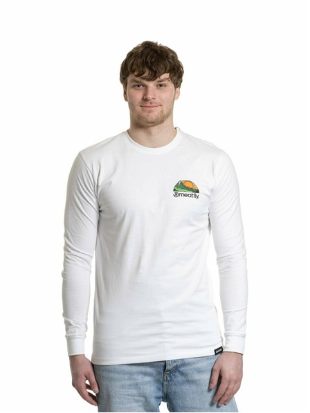 Meatfly Meatfly tricou pentru bărbați cu mânecă lungă Julien White Mountains