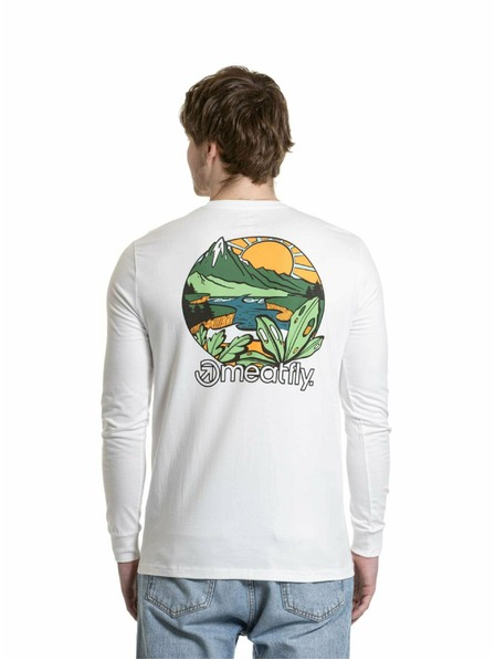 Meatfly Meatfly tricou pentru bărbați cu mânecă lungă Julien White Mountains