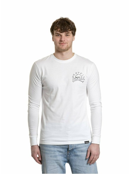 Meatfly Meatfly tricou pentru bărbați cu mânecă lungă Judgement 30 White