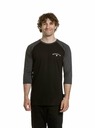 Meatfly Meatfly tricou pentru bărbați cu mânecă lungă Kennedy Raglan Black