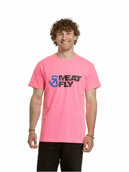 Meatfly Meatfly tricou pentru bărbați Revital Neon Pink