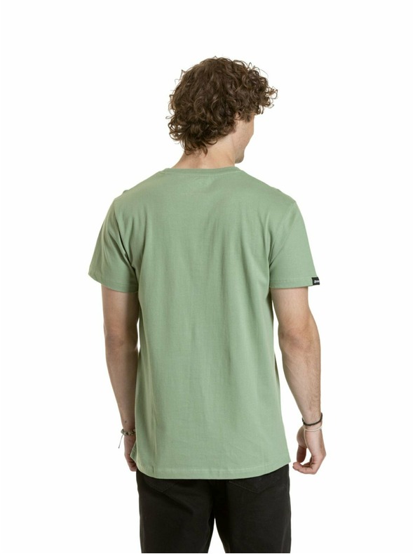 Meatfly Meatfly tricou pentru bărbați Striped Logo Basil