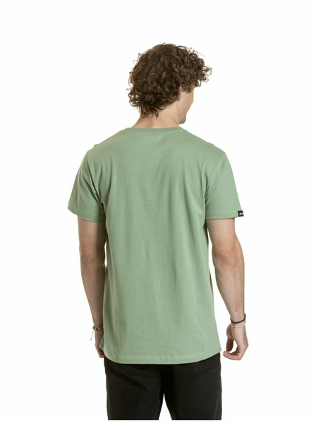 Meatfly Meatfly tricou pentru bărbați Striped Logo Basil
