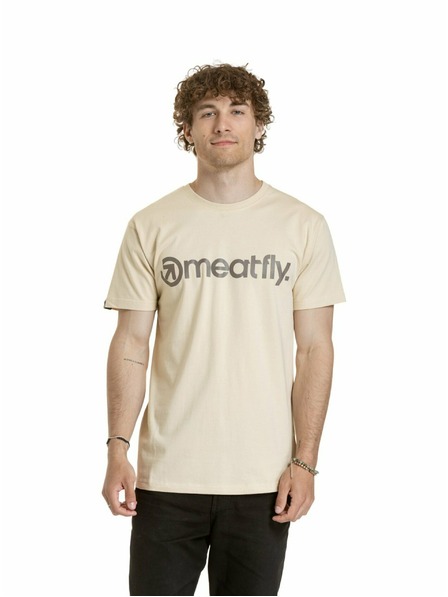 Meatfly Meatfly tricou pentru bărbați MF Logo Sand | Nisip