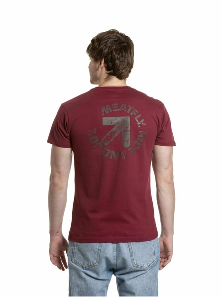 Meatfly Meatfly tricou pentru bărbați Arrow Dark Wine | Roșu
