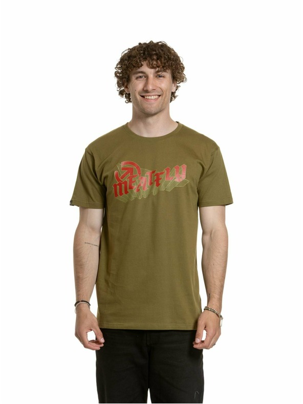 Meatfly Meatfly tricou pentru bărbați Matal Khaki Green