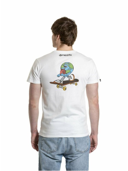 Meatfly Meatfly tricou pentru bărbați Planet White